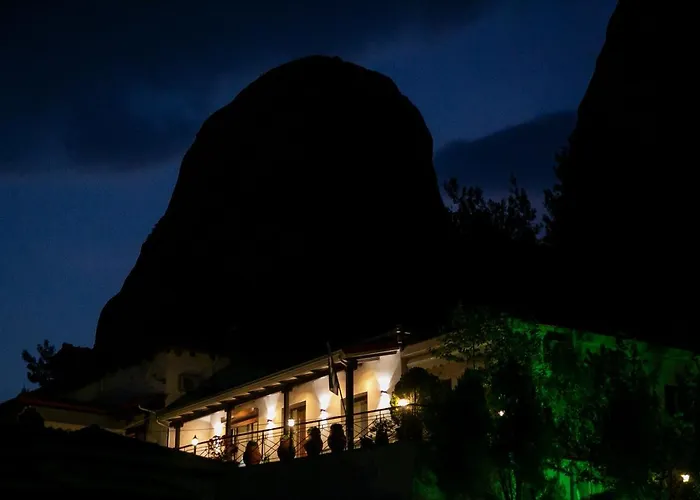 Under The Rocks Meteora Panoramic View
