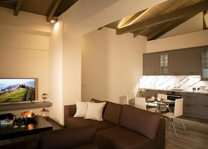 Under The Rocks Meteora Panoramic View * Kalambaka